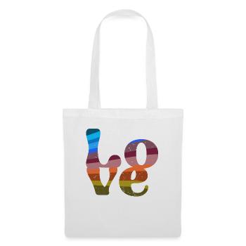 Font,Retro,Colorful,Typo,Abstract,Colorful,Vintage - Tote Bag - white - Front