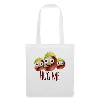 Kastanien, Kastanie,Rosskastanie,hug me - Stoffbeutel - Weiß - Vorne