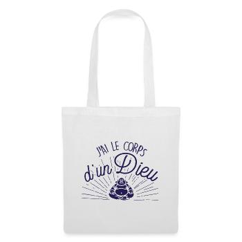J'ai le corps d'un dieu - Sac en tissu - blanc - Devant