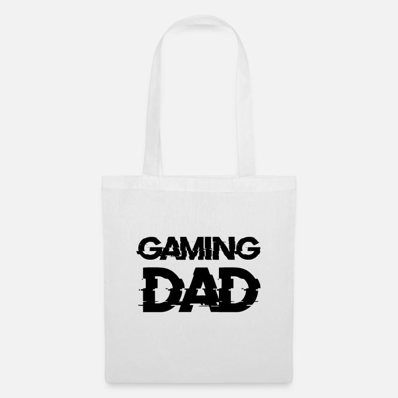 Gaming DAD Idee Geschenk w - Stoffbeutel - Weiß