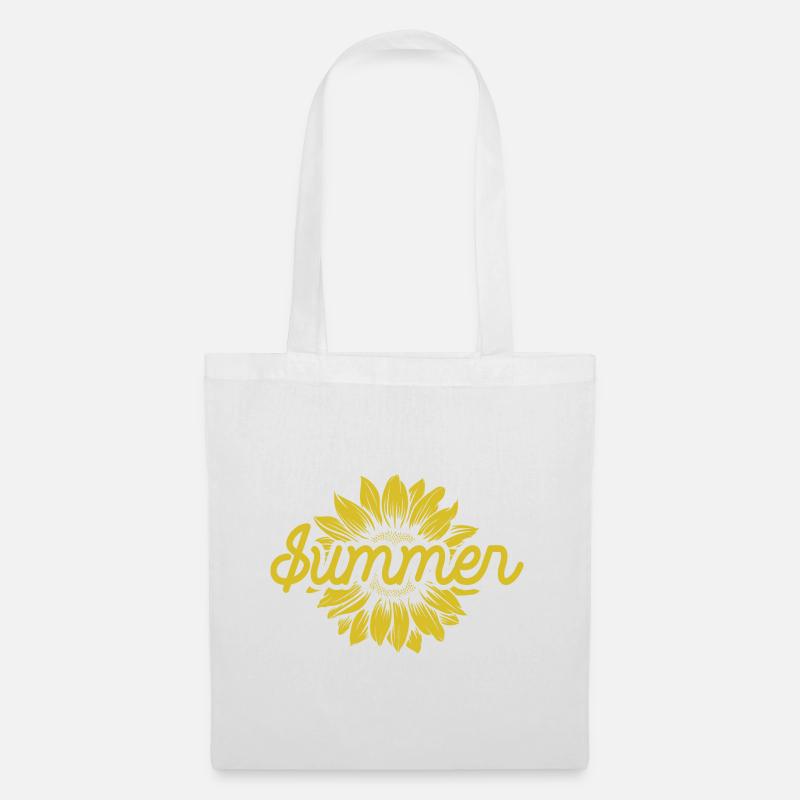 Sonnenblume - Sommer - Sonne - gute Laune - Stoffbeutel - Weiß
