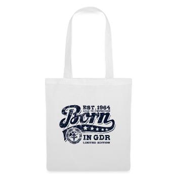 Born in GDR 1964 - Geburtstag - Ossi Geschenk - Stoffbeutel - Weiß - Vorne