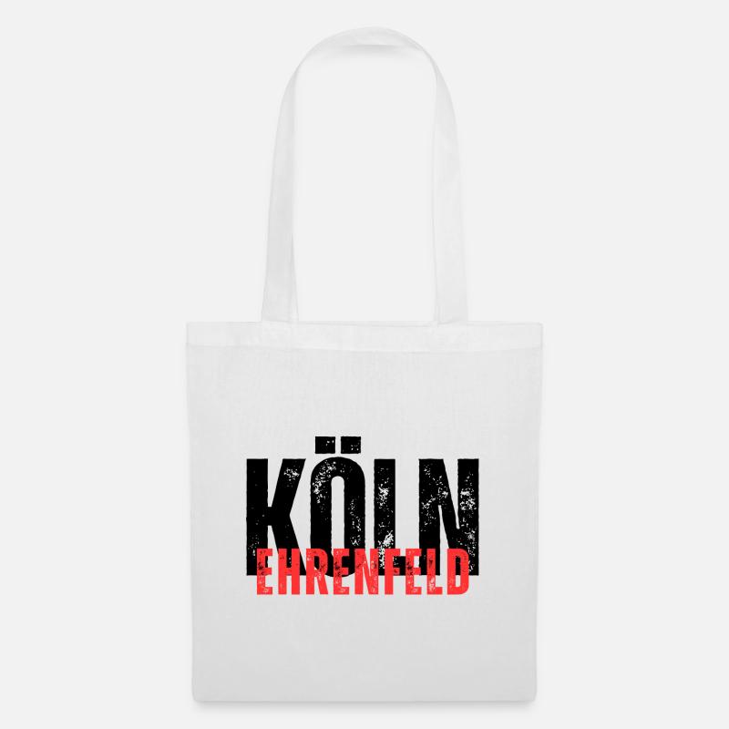 Ehrenfeld schwarz rot - Stoffbeutel - Weiß