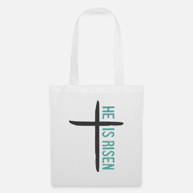 He is Risen - Tote Bag - white