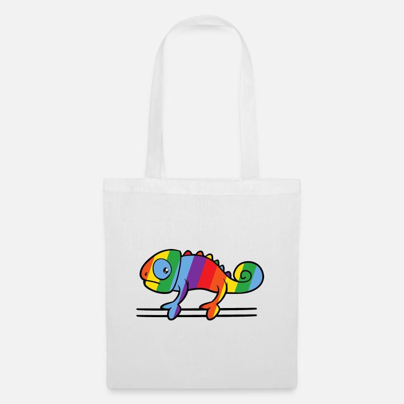 LGBT Gecko - Stoffbeutel - Weiß