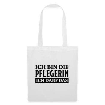 Pflegerin Spruch Pflegekraft Pflegerin Geschenk - Stoffbeutel - Weiß - Vorne