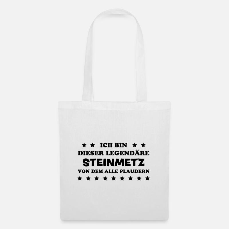 Steinmetz Lustiger Spruch Kunst Steinmetz Geschenk - Stoffbeutel - Weiß