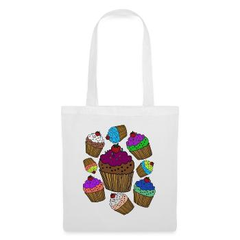 Patterncontest Muffin Tshirt - Stoffbeutel - Weiß - Vorne