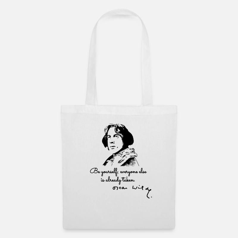 Be yourself Oscar Wilde Quote - Stoffbeutel - Weiß