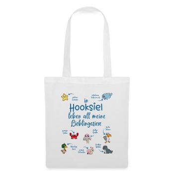 Meine Lieblingstiere in Hooksiel - Stoffbeutel - Weiß - Vorne