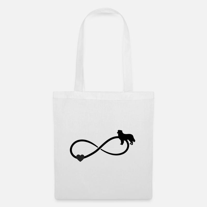 Australian Shepherd Heart Infinity - Tote Bag - white