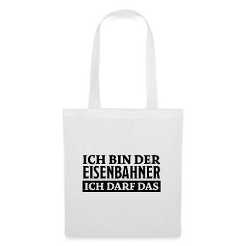 Eisenbahner Spruch Lokführer Eisenbahner Geschenk - Stoffbeutel - Weiß - Vorne