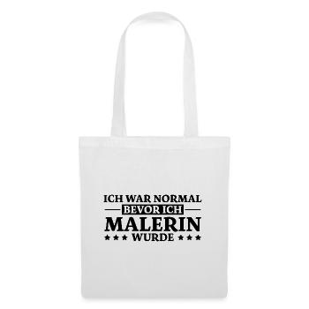 Malerin Spruch Malermeister Beruf Malerin Geschenk - Stoffbeutel - Weiß - Vorne