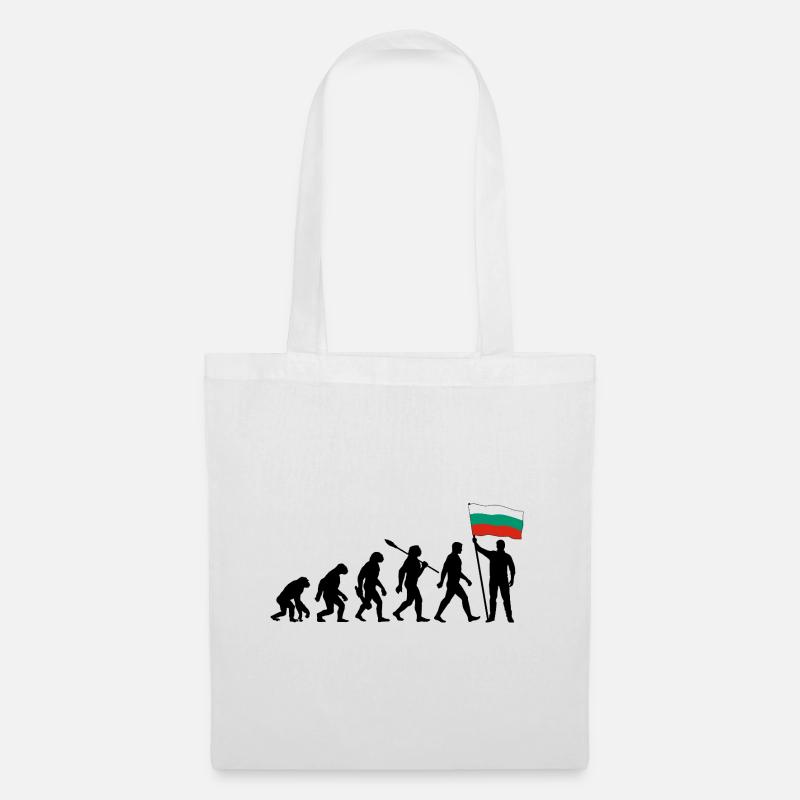 Bulgarien - Evolution - Flagge - Nation - Stoffbeutel - Weiß