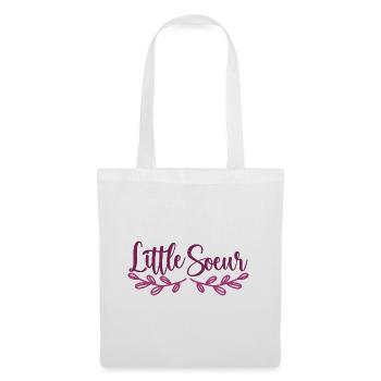 Petite Sœur - Little Sister - Sac en tissu - blanc - Devant