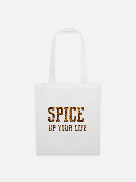 Spice Up Your Life - Stoffbeutel - Weiß