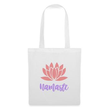 namaste yoga meditation - Tote Bag - white - Front