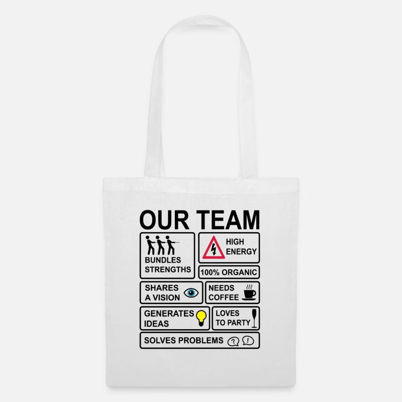 équipe - Sac en tissu - blanc