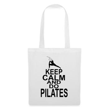 Gardez votre calme et faites du Pilates - Sac en tissu - blanc - Devant
