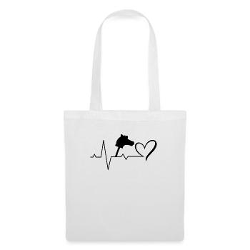 Hobby horse hobby horse pulse saut d'obstacles ECG - Sac en tissu - blanc - Devant