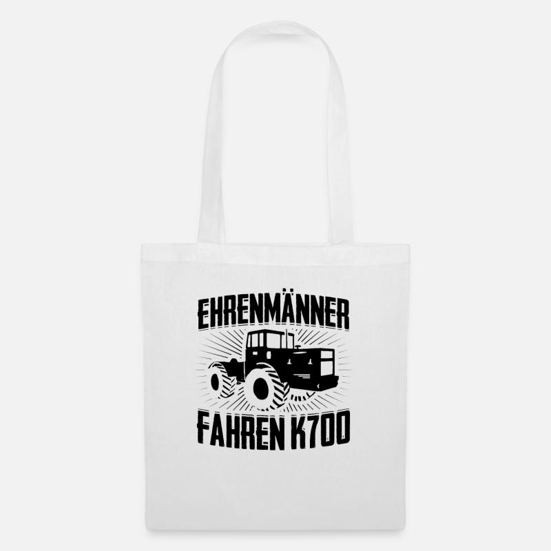 Landwirt Bauer Traktor K700 Ehrenmänner Geschenk - Stoffbeutel - Weiß