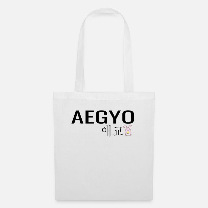 K Pop Aegyo - Stoffbeutel - Weiß