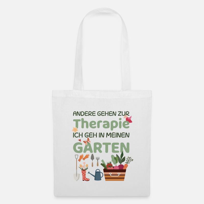 Therapie Garten - Stoffbeutel - Weiß