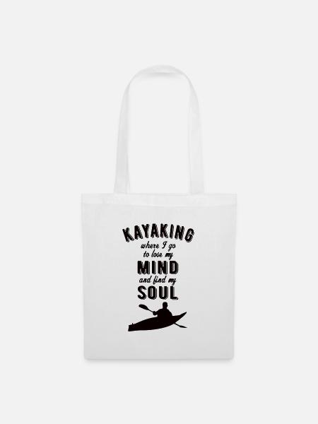 KAYAKING: Kayaking Soul - Stoffbeutel - Weiß