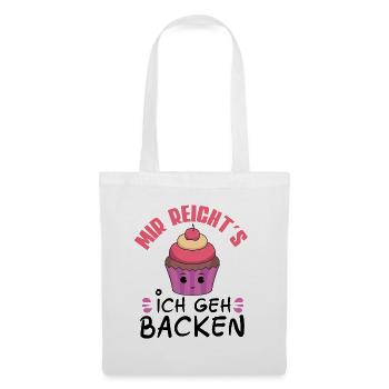 Backen Bäckerei Cupcakes Konditor Kuchen Geschenk - Stoffbeutel - Weiß - Vorne