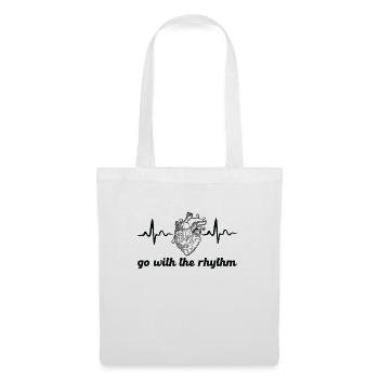 Infirmière Cardiologie Infirmière cardiaque - Sac en tissu - blanc - Devant