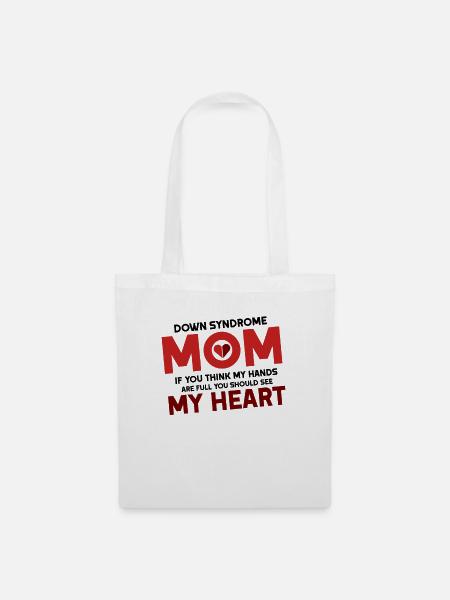 Down Syndrome Down Syndrome Awareness Gift Idea - Stoffbeutel - Weiß