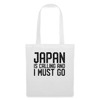 Le Japon appelle je dois y aller - Sac en tissu - blanc - Devant