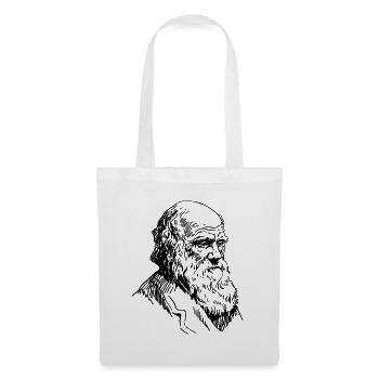 Portrait of Darwin Biology Theory of Evolution - Tote Bag - white - Front