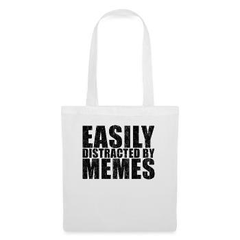 Mème drôle de dicton - Sac en tissu - blanc - Devant