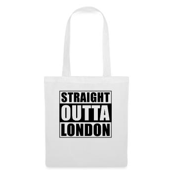 Straight outta Londres - Sac en tissu - blanc - Devant