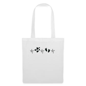 Intensive Nurse Heartbeat NICU Nurse - Tote Bag - white - Front