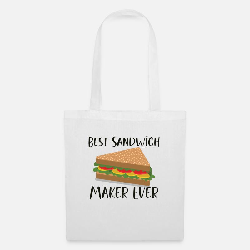 Sandwich Lover Picknick Food Lover Breakfast Gift - Stoffbeutel - Weiß
