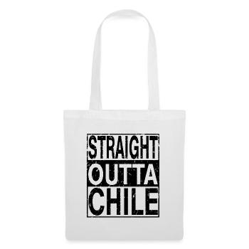 Chile Straight outta Chile - Stoffbeutel - Weiß - Vorne