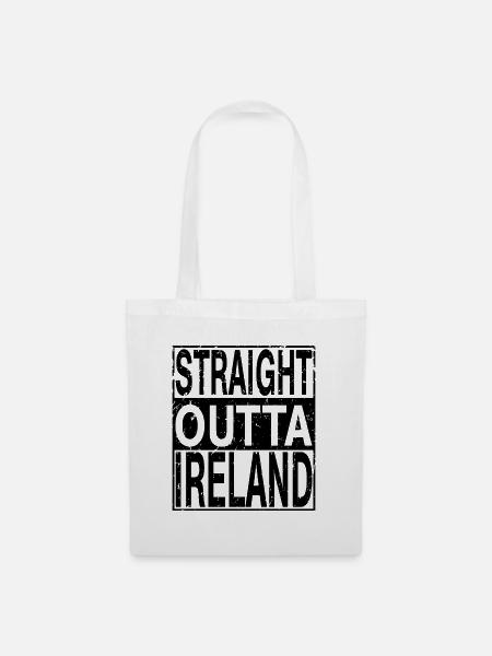 Ireland Straight outta Ireland - Stoffbeutel - Weiß