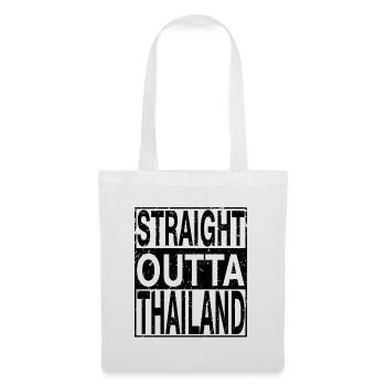Thailand Straight outta Thailand - Stoffbeutel - Weiß - Vorne