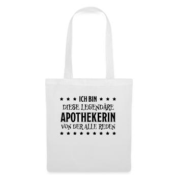 Apothekerin Lustige Spruch Beruf Apotheke Geschenk - Stoffbeutel - Weiß - Vorne