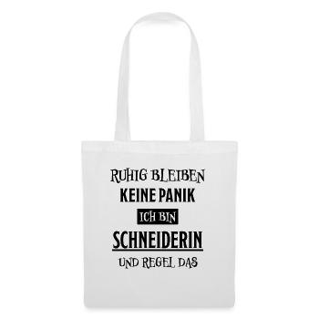 Schneiderin Nähen Witz Spruch Schneiderin Geschenk - Stoffbeutel - Weiß - Vorne