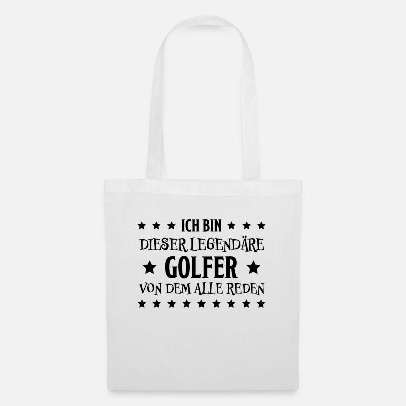 Golfer Hobby Golf Lustiger Spruch Golfer Geschenk - Stoffbeutel - Weiß