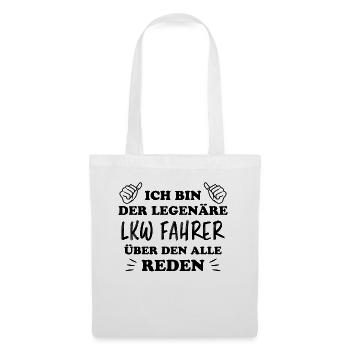 LKW Fahrer Fun Lustiges Spruch LKW Fahrer Geschenk - Stoffbeutel - Weiß - Vorne