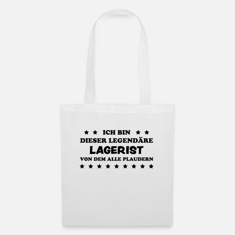 Lagerist Spruch Stablerfahrer Logistiker Geschenk - Stoffbeutel - Weiß