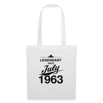 60e anniversaire Légendaire Juillet 1963 Année 63 - Sac en tissu - blanc - Devant
