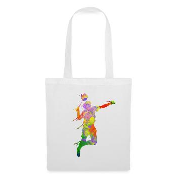 Badminton Paper Cut Squash - Tote Bag - white - Front