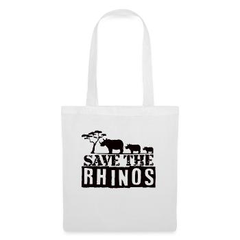 Rhino Rhino Safari Zoo Wilderness Wildlife - Tote Bag - white - Front