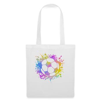 Fußball Ball Aquarell Trainer Fußball - Stoffbeutel - Weiß - Vorne