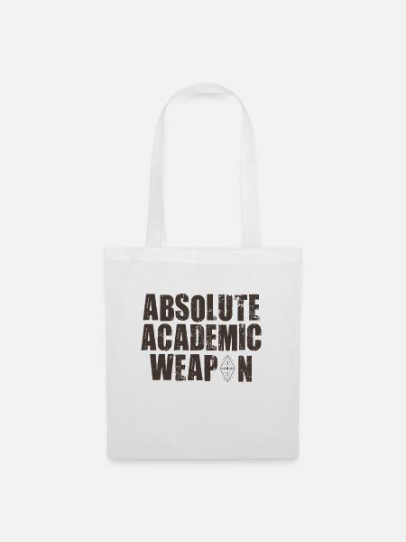 Studenten Absolute Academic Weapon - Stoffbeutel - Weiß
